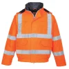 PORTWEST - Blouson pilote hv pluie bizflame antistatique et flamme retardant couleur : orange taille xl - portwest