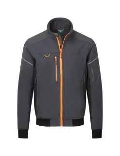 PORTWEST - Ev4 softshell bomber jacket (3l) - taille xl - gris métal - portwest