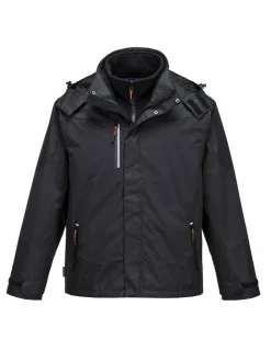 PORTWEST - Parka 3 en 1 radial couleur : noir taille m - portwest