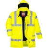 PORTWEST - Parka bizflame rain hi-vis multirisque couleur : jaune taille l - portwest