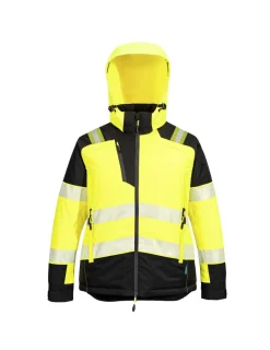 PORTWEST - Parka d'hiver hv femmes pw3 - taille xl - jaune/noir - portwest
