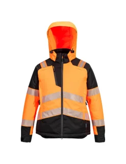 PORTWEST - Parka d'hiver hv femmes pw3 - taille l - orange/noir - portwest