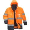 PORTWEST - Parka haute visibilité 3 en 1 couleur : orange/marine taille xl - portwest