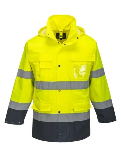 PORTWEST - Parka haute visibilité 3 en 1 couleur : jaune/marine taille l - portwest