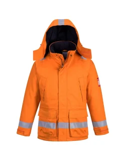 PORTWEST - Parka hiver fr anti-statique couleur : orange taille xl - portwest