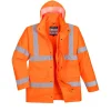 PORTWEST - Parka hi-vis 4-en-1 couleur : orange taille l - portwest