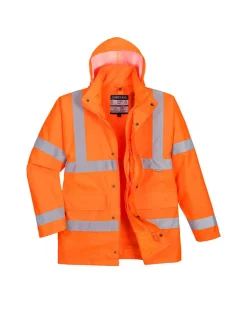 PORTWEST - Parka hi-vis 4-en-1 couleur : orange taille l - portwest