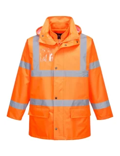 PORTWEST - Parka hi-vis essential 5 en 1 couleur : orange taille m - portwest