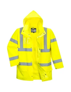 PORTWEST - Parka hi-vis essential 5 en 1 couleur : jaune taille xxl - portwest