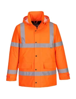 PORTWEST - Parka hi-vis traffic couleur : orange taille l - portwest