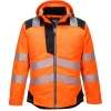 PORTWEST - Parka hv pw3 couleur : orange/noir taille l - portwest
