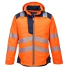 PORTWEST - Parka hv pw3 couleur : orange/marine taille s - portwest