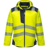 PORTWEST - Parka hv pw3 couleur : jaune/marine taille m - portwest