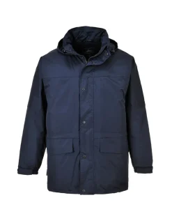 PORTWEST - Parka oban doublée polaire couleur : marine taille xxxl - portwest