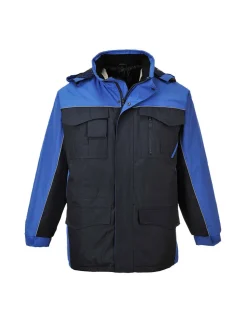 PORTWEST - Parka rs bicolore couleur : marine/royal taille s - portwest