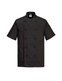 PORTWEST - Veste cuisine kent couleur : noir taille xl - portwest