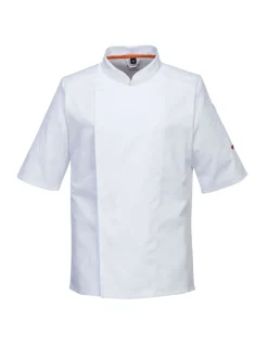 PORTWEST - Veste de cuisinier maille pro s/s couleur : blanc taille s - portwest
