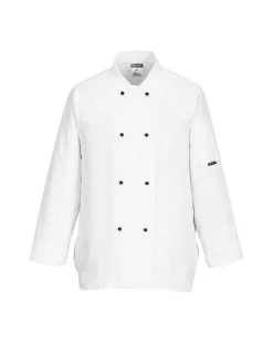 PORTWEST - Veste de cuisine femme rachel couleur : blanc taille m - portwest