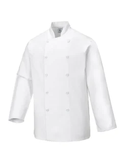 PORTWEST - Veste de cuisine sussex couleur : blanc taille l - portwest