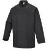 PORTWEST - Veste de cuisine suffolk couleur : noir taille xs - portwest