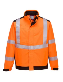 PORTWEST - Veste softshell modaflame multi norme arc électrique couleur : orange/marine taille s - portwest