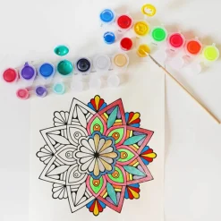 PRIMO - 14 pots de peinture acrylique fluo et métalique 4,5 ml