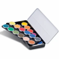 PRIMO - Boîte d'aquarelle fine 24 couleurs ø 30 mm