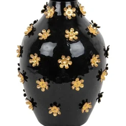 PT' - Vase en métal golden flowers