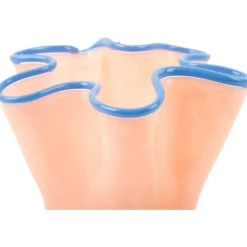 PT' - Vase en verre ruffles medium orange