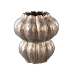 PTMD - Vase rond bronze en céramique 27cm