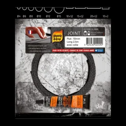PYRO FEU - Pyrofeu joint plat pour insert et poêle longueur 2,5m, 10x1,2mm - excellente éta