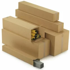 RAJA - 10 cartons d'emballage allongés 80 x 10 x 10 cm - double cannelure