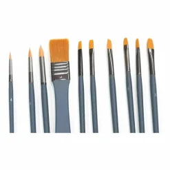 RAPHAËL - 9 pinceaux pour peinture acrylique et 1 spalter
