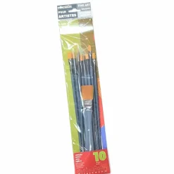 RAPHAËL - 9 pinceaux pour peinture acrylique et 1 spalter