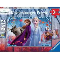 RAVENSBURGER - Puzzle disney la reine des neiges 2x12 pcs