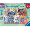 RAVENSBURGER - Puzzle jouer toute la journée stitch 3x49 pcs