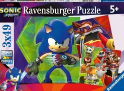 RAVENSBURGER - Puzzle les aventures de sonic 3x49 pcs