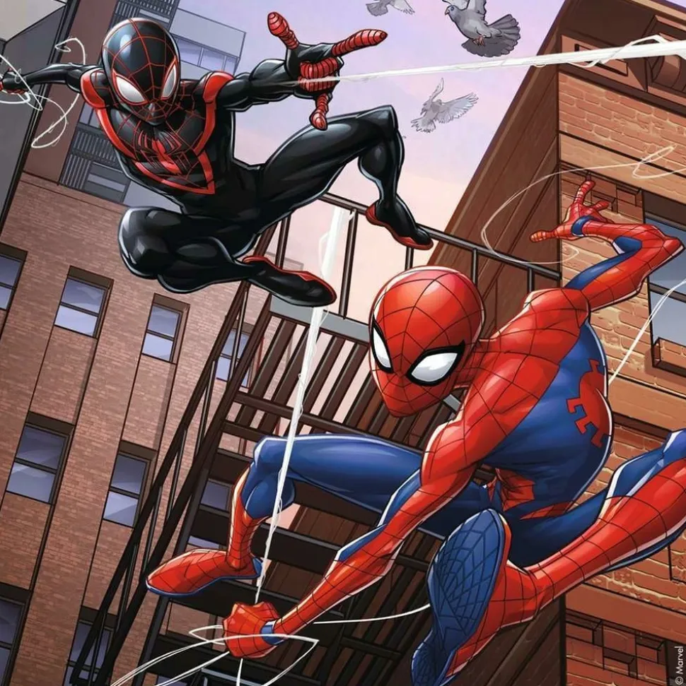 RAVENSBURGER - Puzzle spiderman en action 3x49 pcs