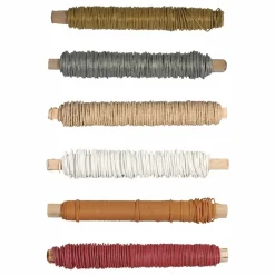 RAYHER - 6 bobines de fil de papier floral 20 m