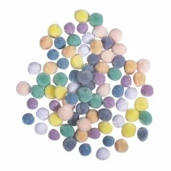 RAYHER - 80 pompons ø 15 mm - couleurs pastels