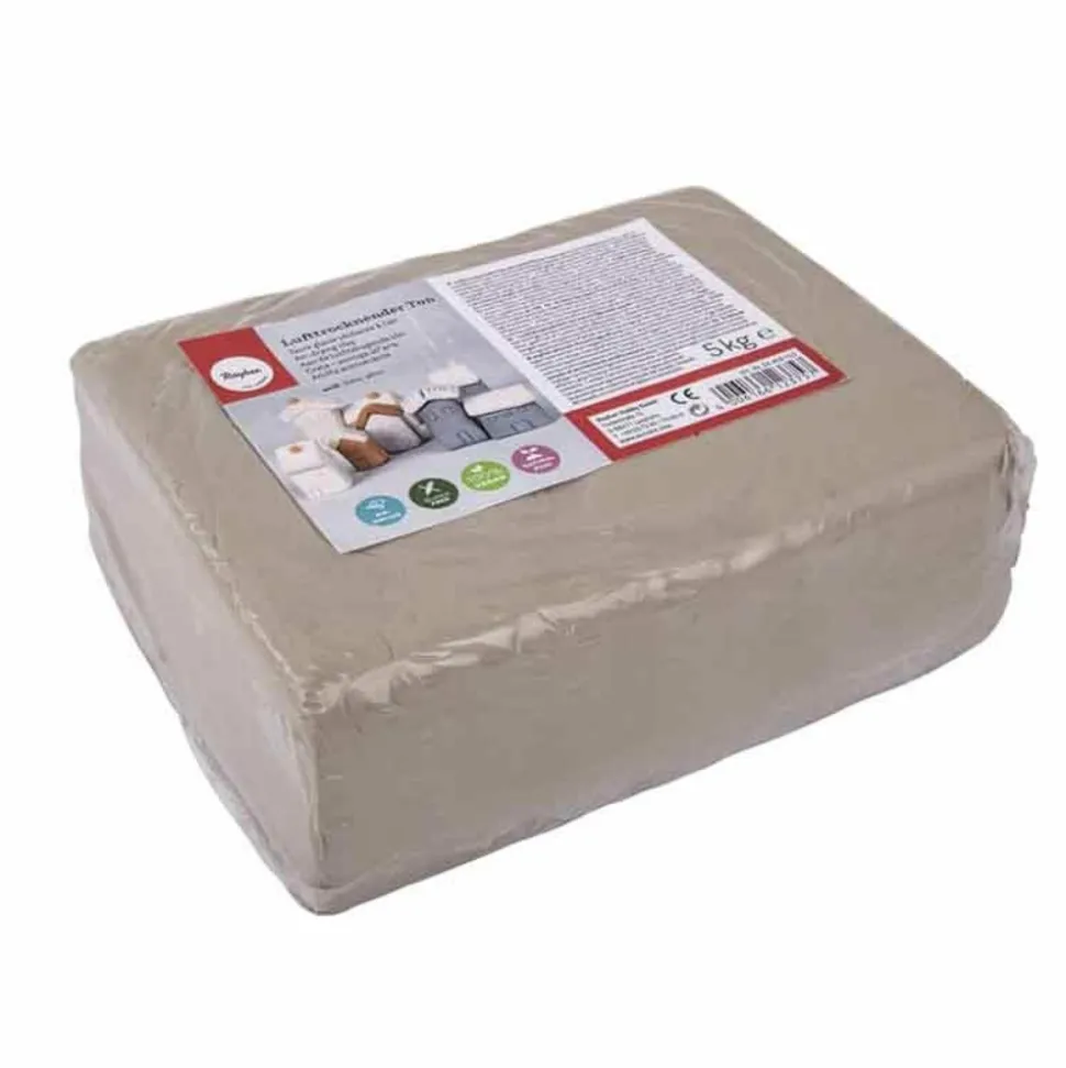 RAYHER - Argile séchant à l'air de 5 kg couleur blanc