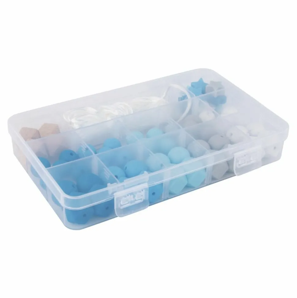 RAYHER - Coffret de perles en silicone - bleu
