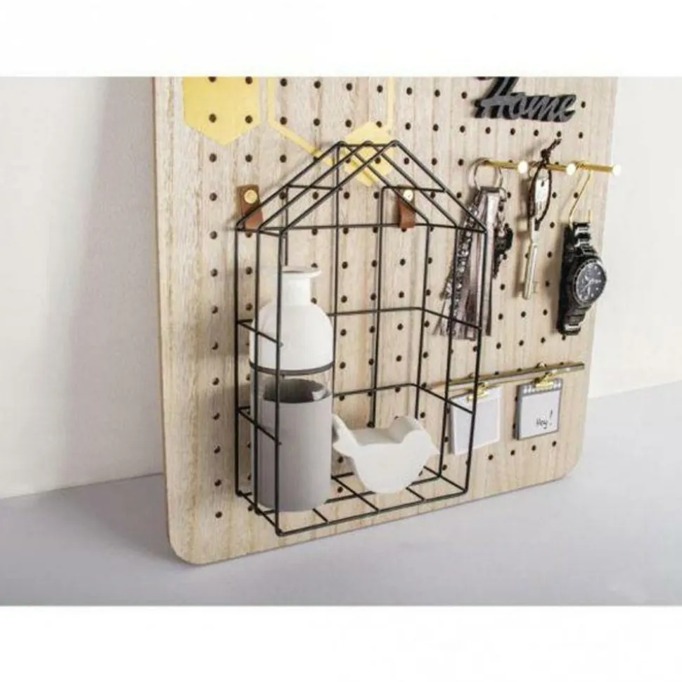 RAYHER - Etagère en fil de fer maison 16 x 7 x 25 cm - noir