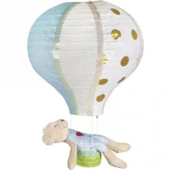 RAYHER - Lampion en papier montgolfière à chassis métallique ø 30 x 40 cm