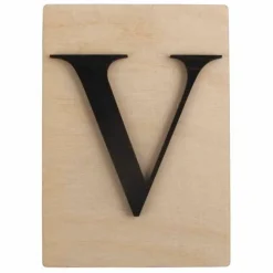 RAYHER - Lettre en bois 14,8 x 10,5 cm - v