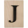 RAYHER - Lettre en bois 14,8 x 10,5 cm - j