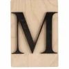 RAYHER - Lettre en bois 14,8 x 10,5 cm - m