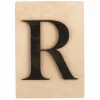 RAYHER - Lettre en bois 14,8 x 10,5 cm - r