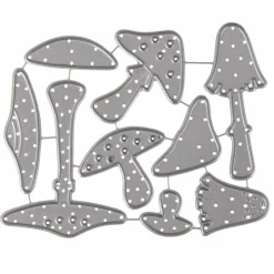 RAYHER - Matrices de découpe champignons - 9 pièces