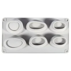 RAYHER - Moule en silicone 6 cailloux et galets 14,5 x 26 x 3,5 cm